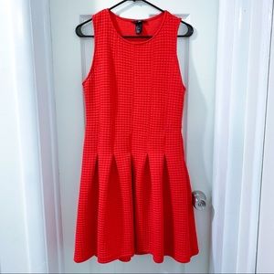 Red Pleated H&M Dress